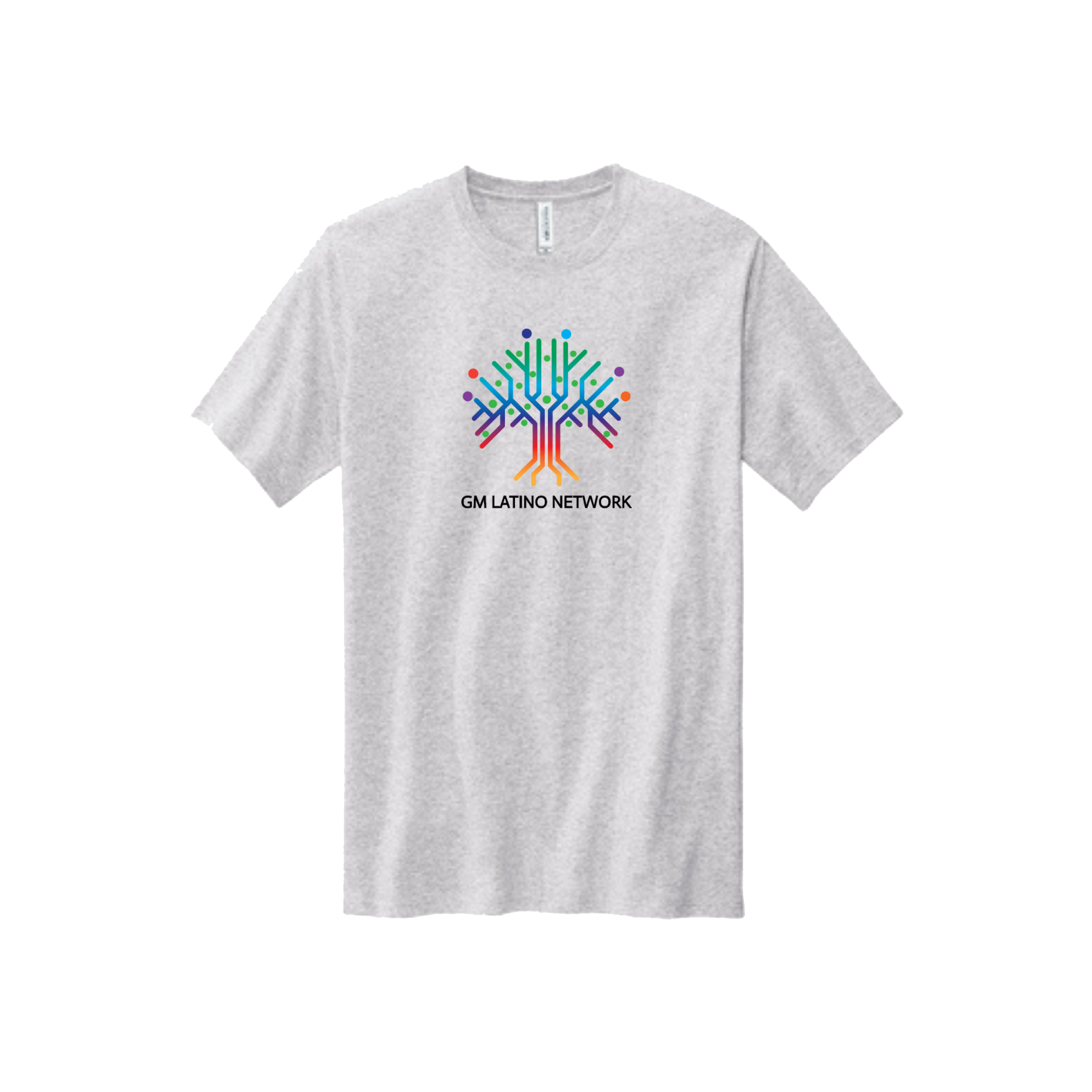Light Gray GM Latino Network ERG USA Made T-Shirt