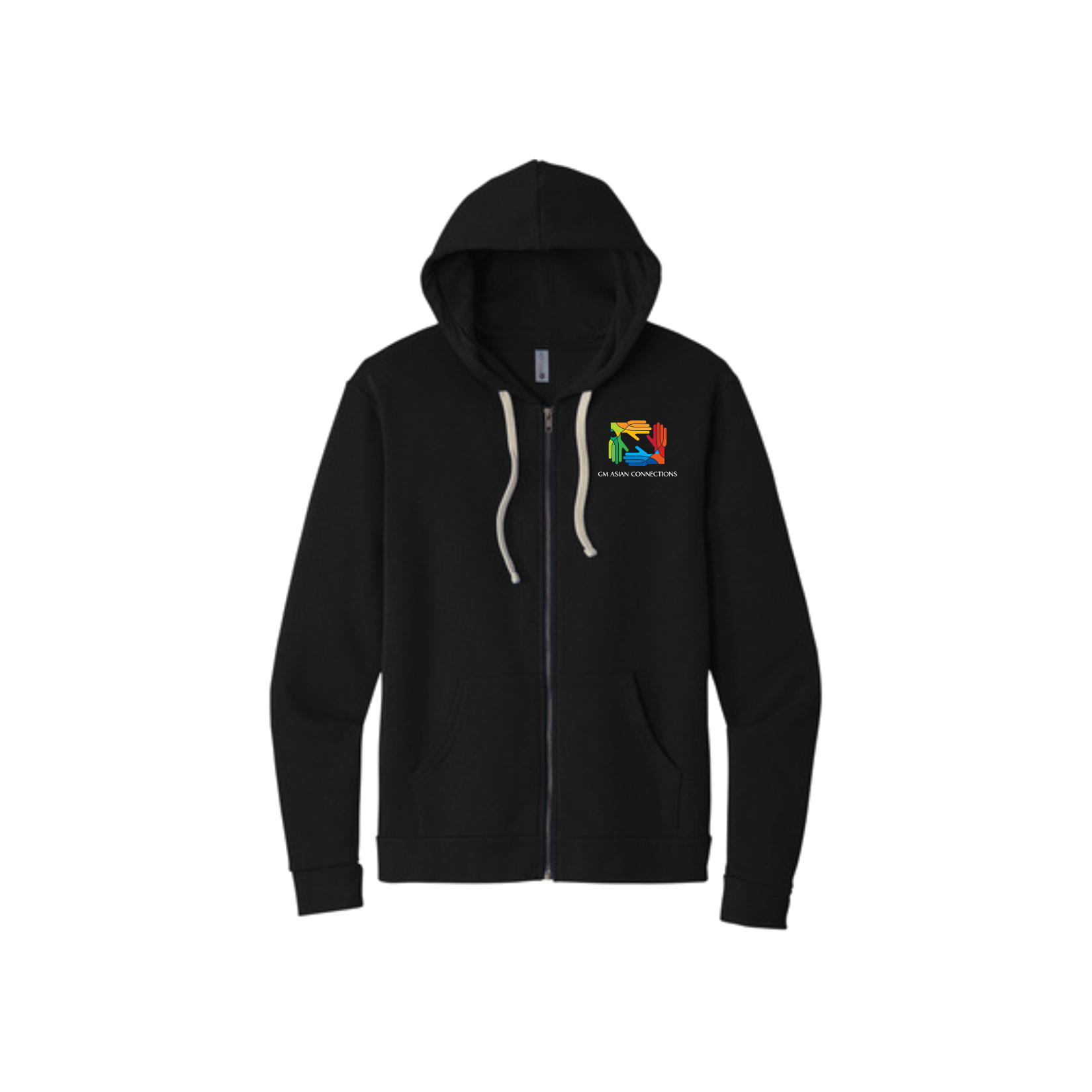 Black GM Asian Connections ERG Zip-Up Hoodie