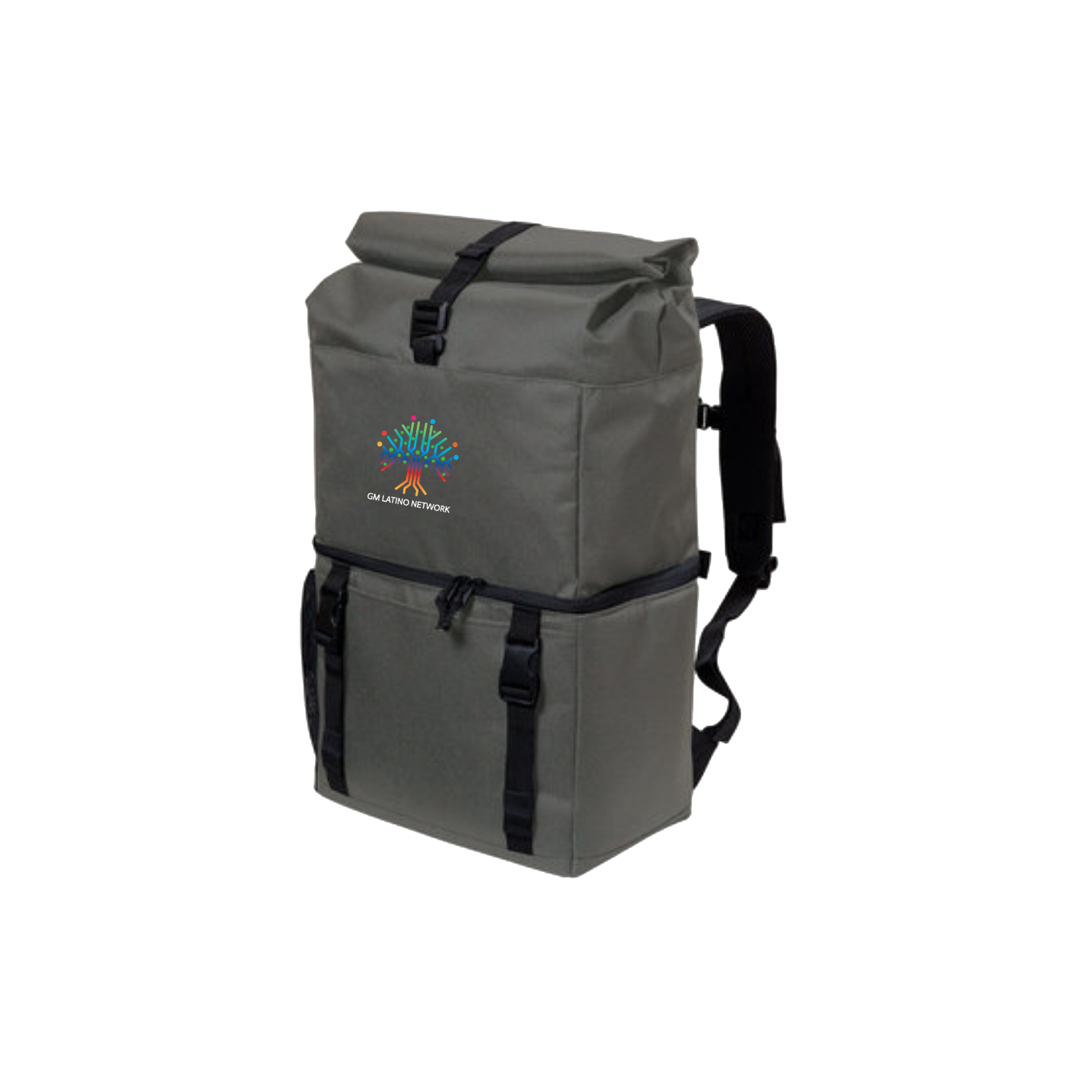 Dark Slate Gray GM Latino Network ERG Backpack Cooler
