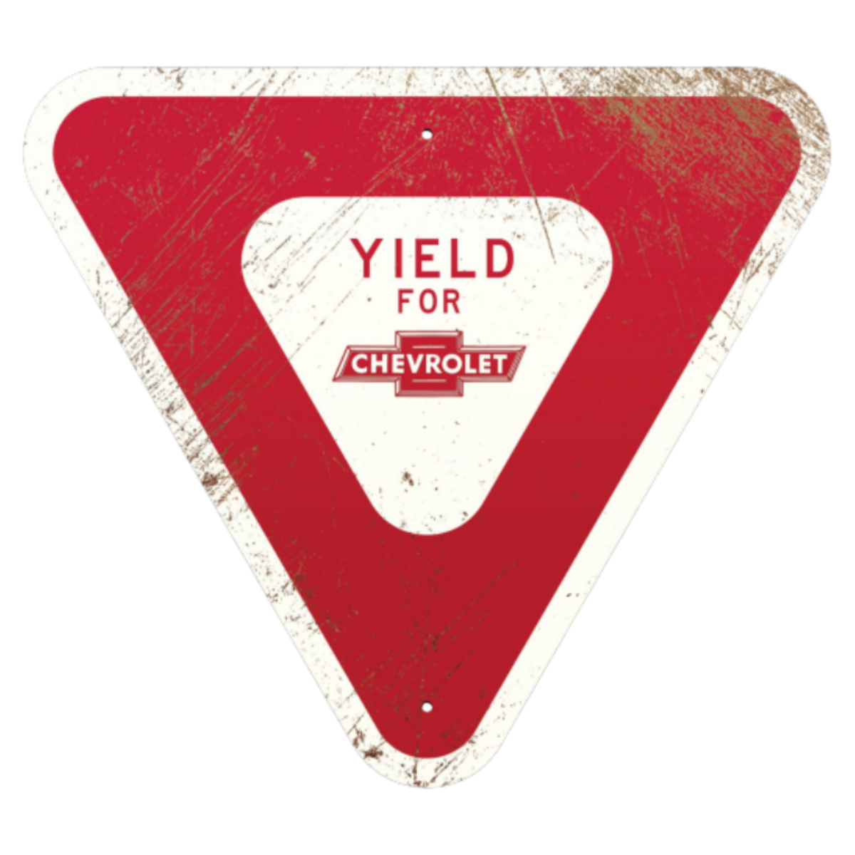 Chevrolet Yield Thick Aluminum Sign
