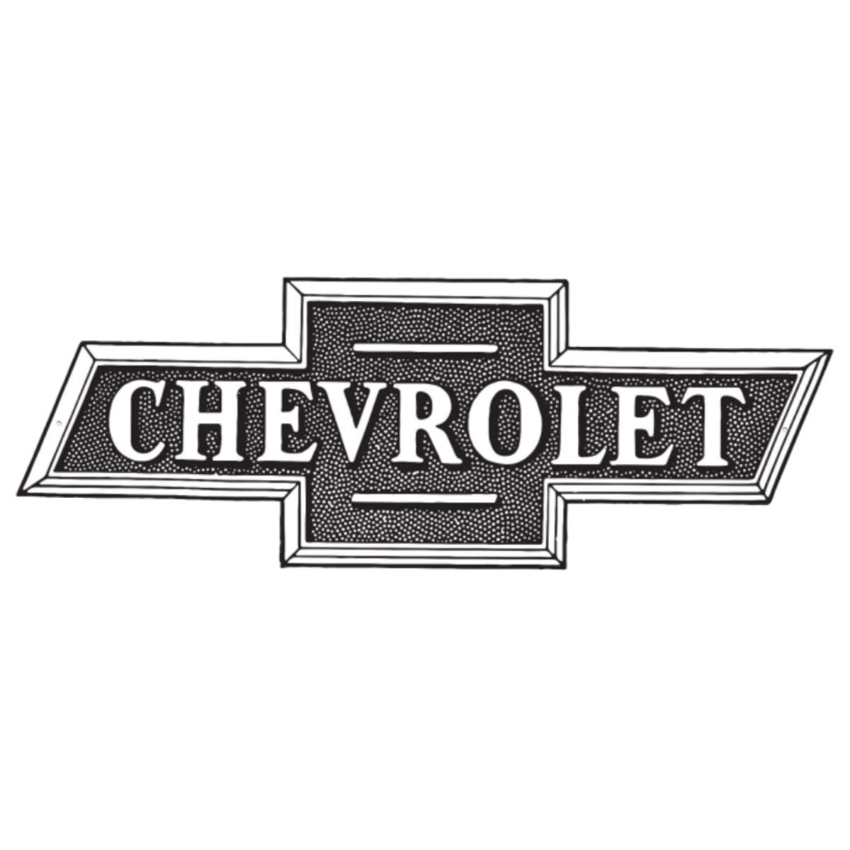 Chevrolet Vintage Logo Thick Aluminum Sign