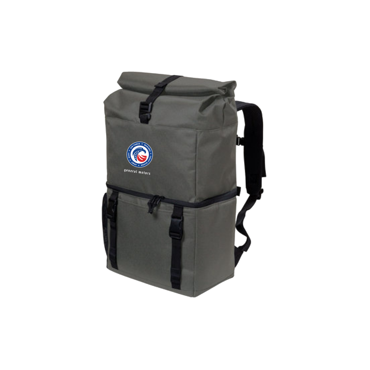 Dark Slate Gray GM Veterans ERG Backpack Cooler