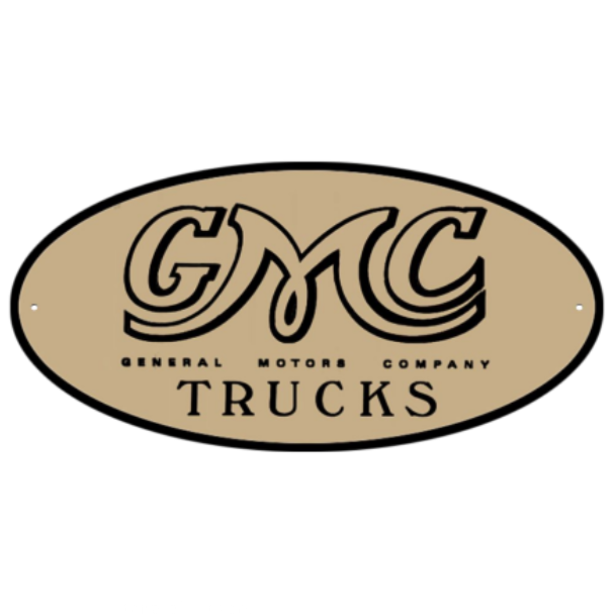 GMC Logo Thick Aluminum Sign