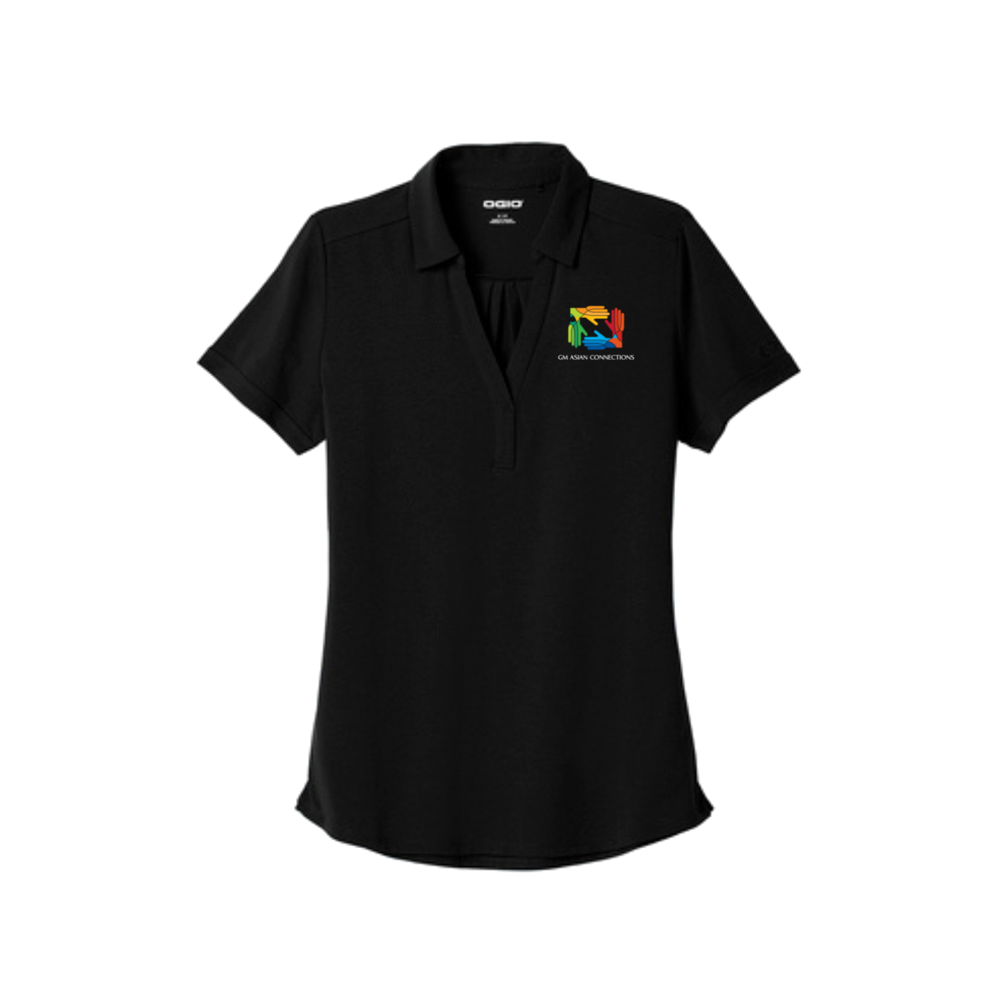 Black GM Asian Connections ERG Women's OGIO Polo