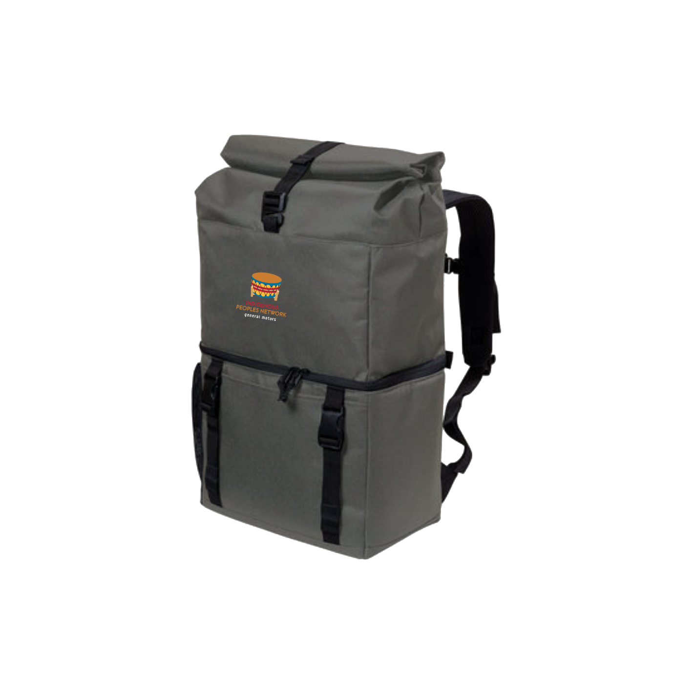 Dark Slate Gray GM Indigenous Peoples Network ERG Backpack Cooler