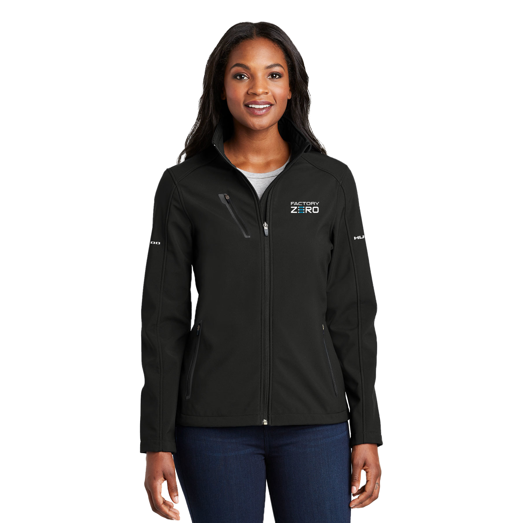 Black HUMMER EV SILVERADO Ladies'  Factory Zero Shell Jacket