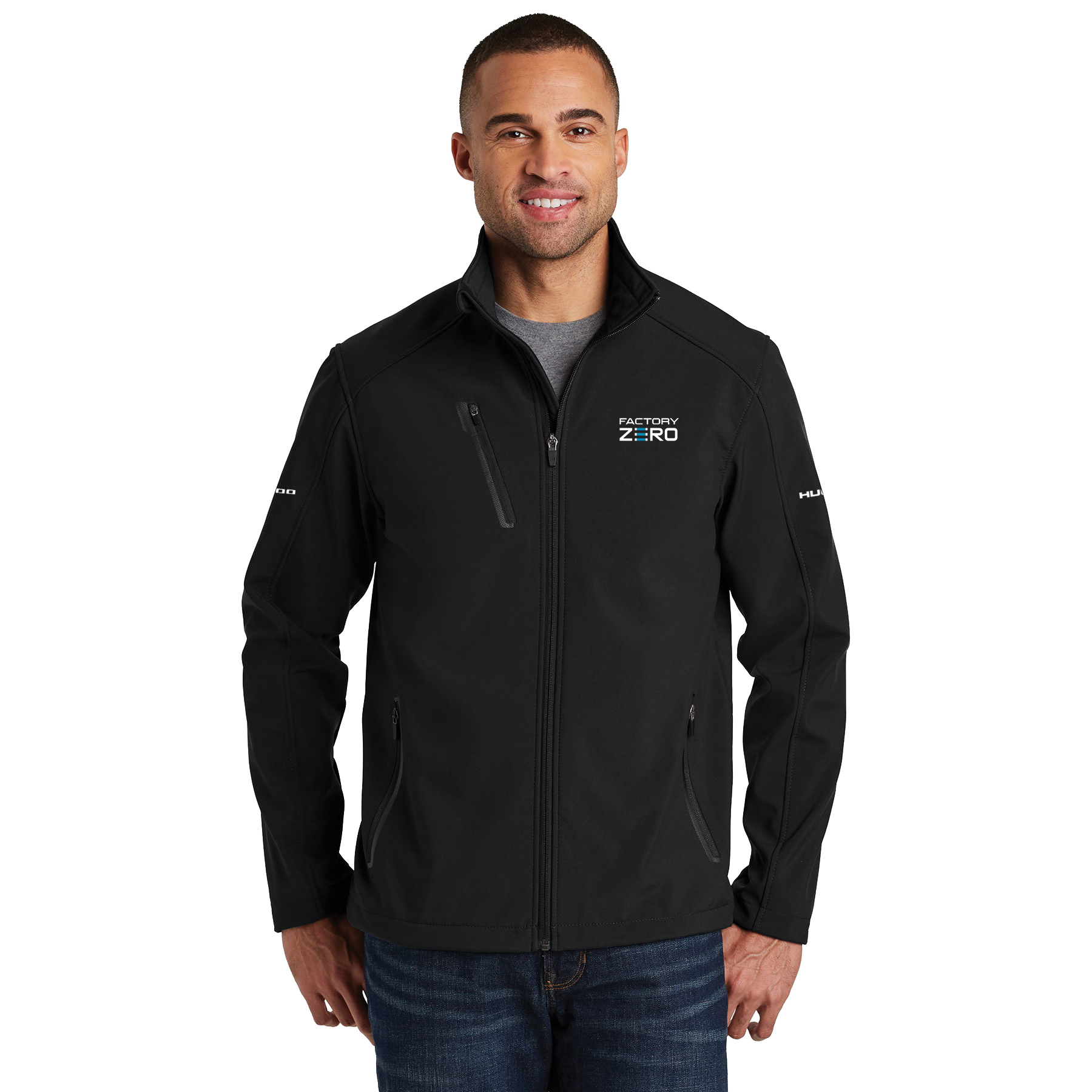 Black HUMMER EV / Silverado EV Factory Zero Mens Welded Soft Shell Jacket