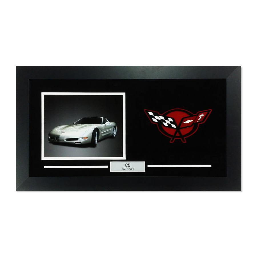 Black C5 Corvette "Frame Your Own" Picture Frame