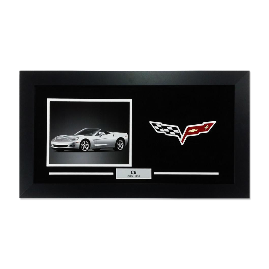 Black C6 Corvette "Frame Your Own" Picture Frame