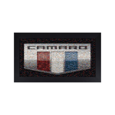 Camaro Six Mosaic Framed Canvas