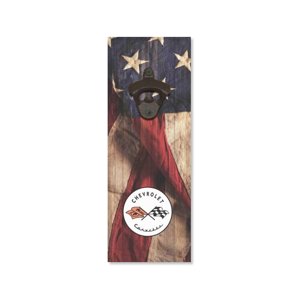 Dim Gray Corvette C1 Wooden MDF Bottle Opener 4" x 12"