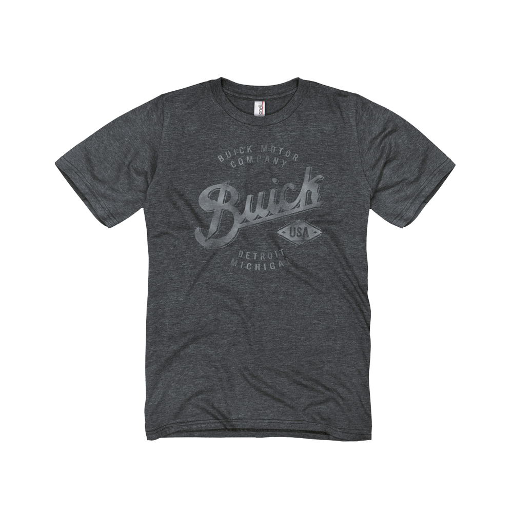 Dark Slate Gray Vintage Buick Script T-Shirt