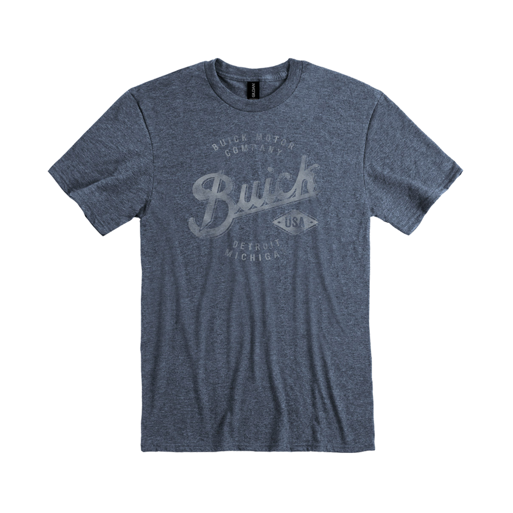 Dim Gray Vintage Buick Script T-Shirt