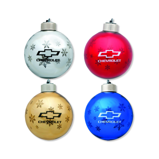 Royal Blue Chevy Light Up Ornament