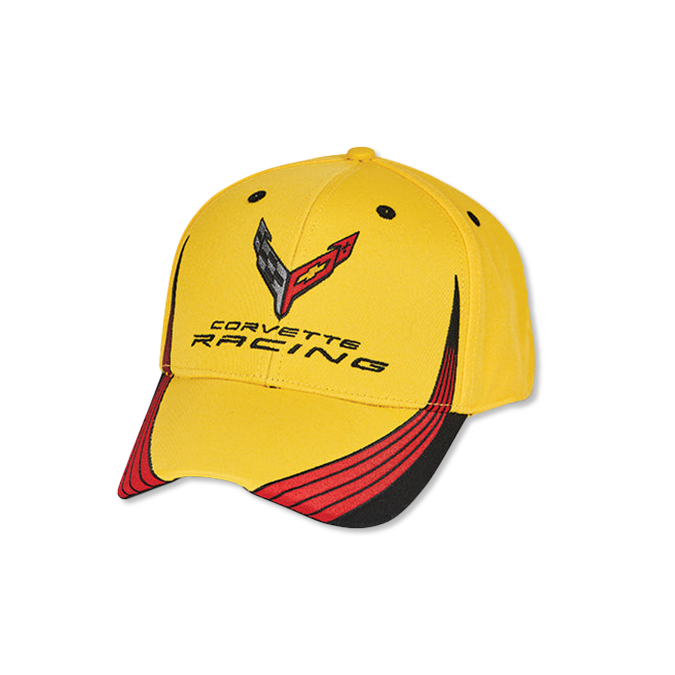 Goldenrod Corvette C8 Racing Cap