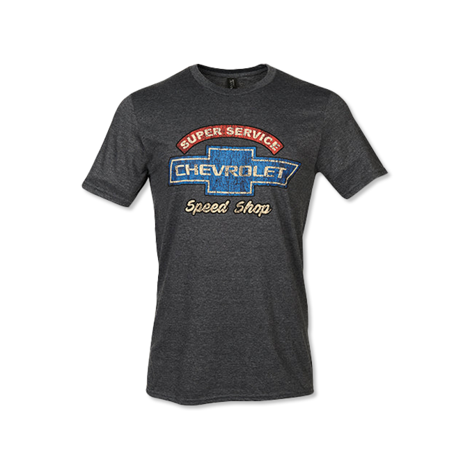 Dark Slate Gray Chevrolet Super Service Speed Shop Tee