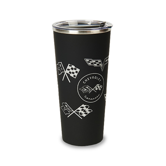 Dark Slate Gray Corvette Generations 17oz Stainless Steel Tumbler