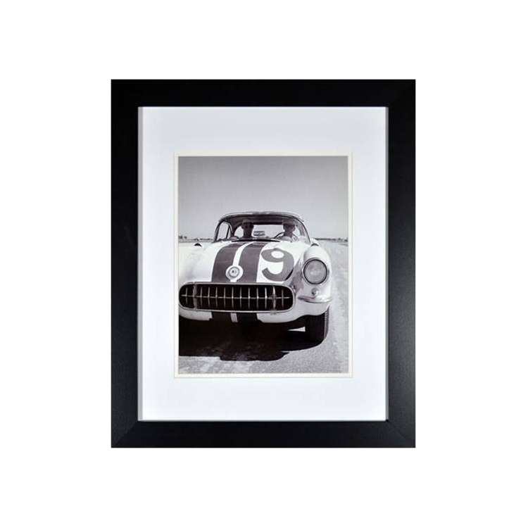 Black Framed Historic C1 Corvette Racing Print