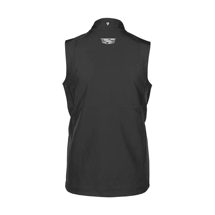 Dark Slate Gray Cadillac Racing Women's Zara Full Zip Vest by Levelwear