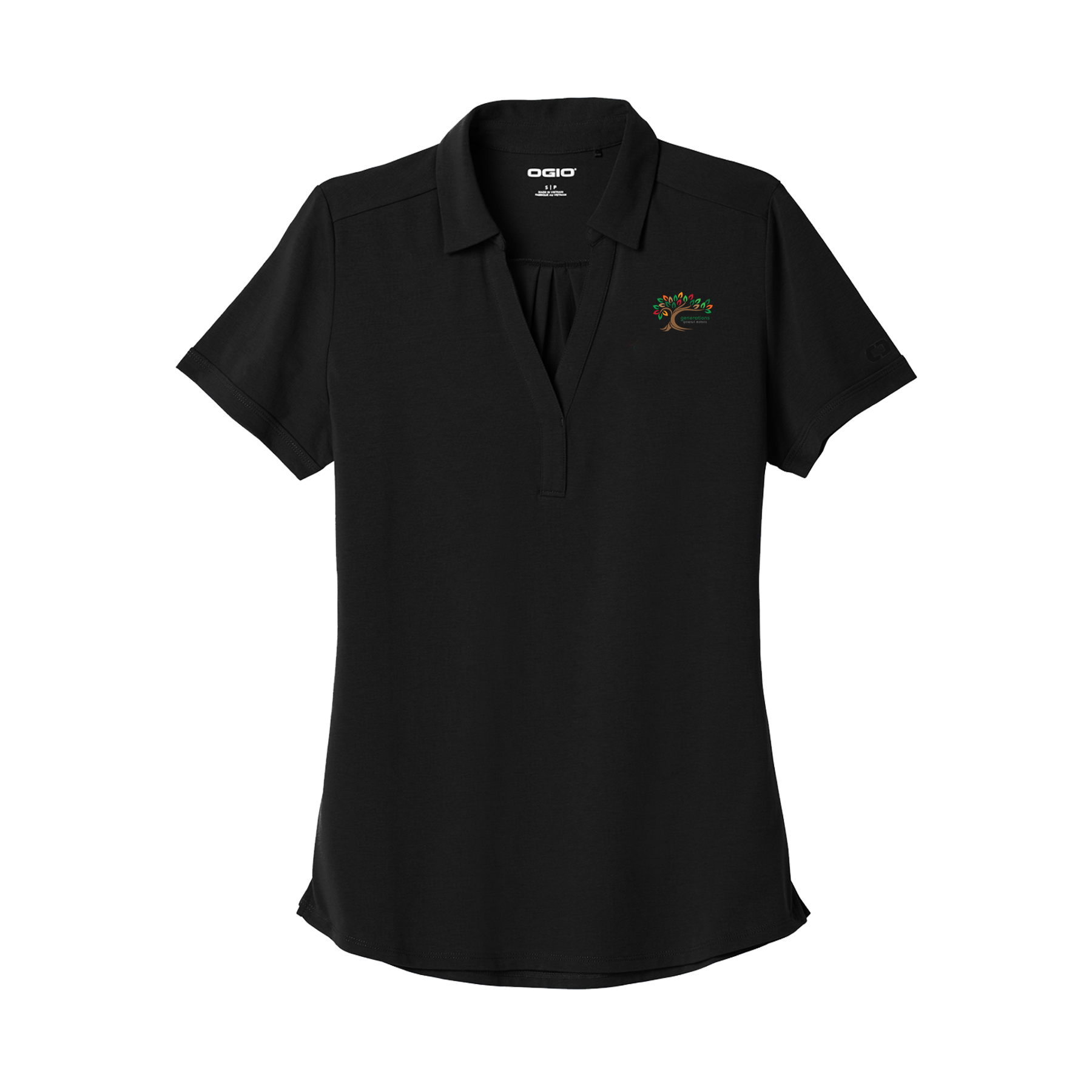 Black GM generations ERG Women's OGIO Polo