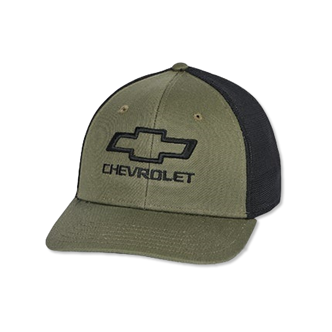 Dim Gray Chevrolet Bowtie Proflex Premium Twill Cap