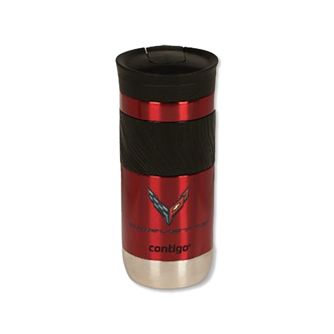 Black Corvette C8 16oz Contigo Tumbler