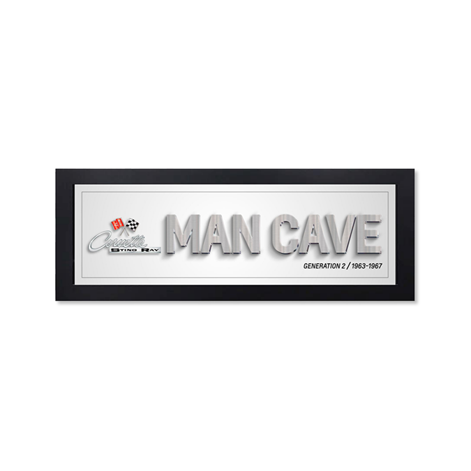Corvette Generation 2 Man Cave Framed Art
