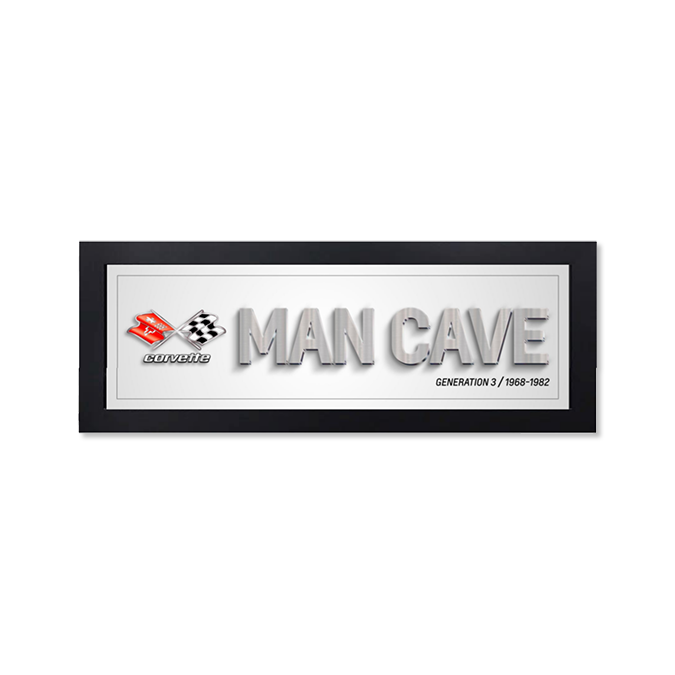 Corvette Generation 3 Man Cave Framed Art