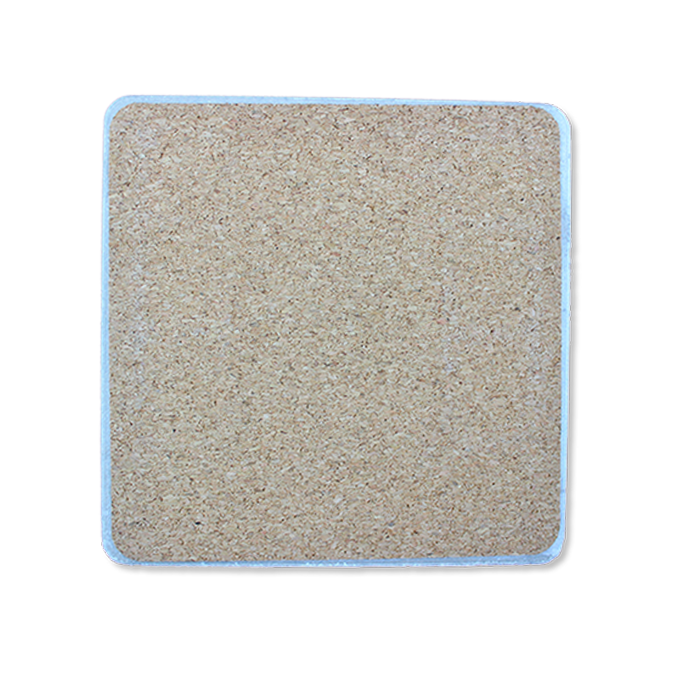 Dark Gray Corvette C8 Top View Tile Coaster