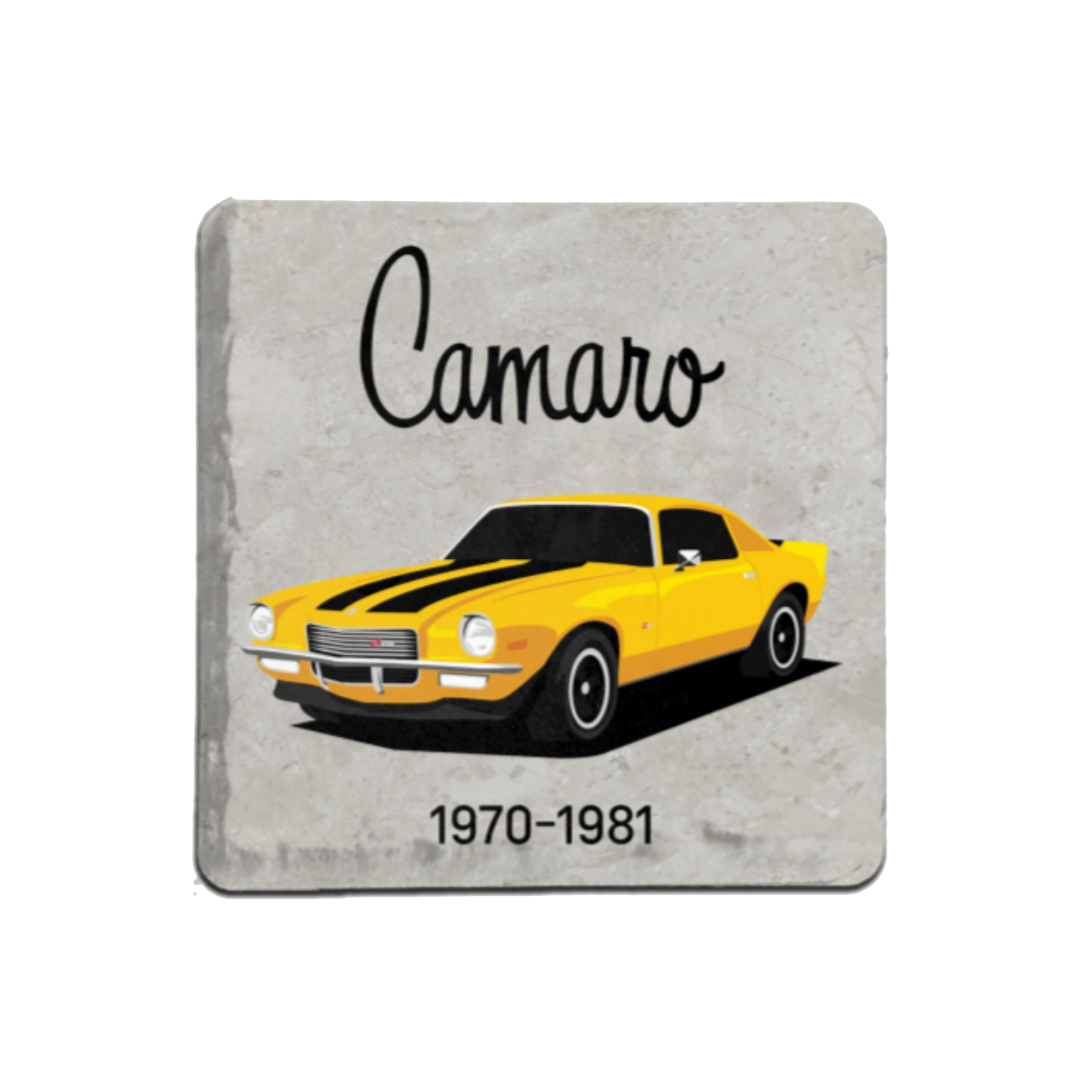 Gray Camaro 1970-1981 Stone Coaster
