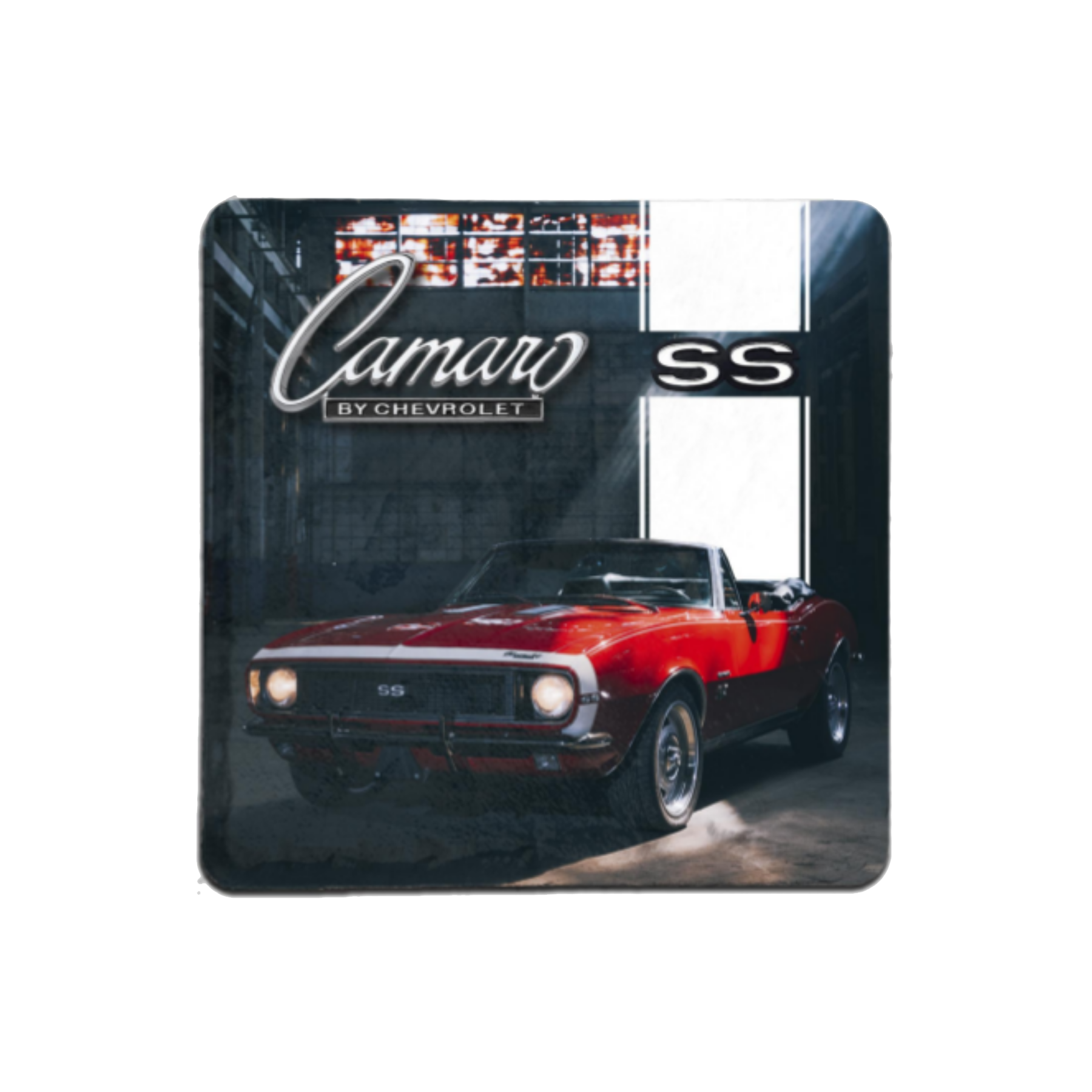 Dark Slate Gray Camaro SS Stone Coaster