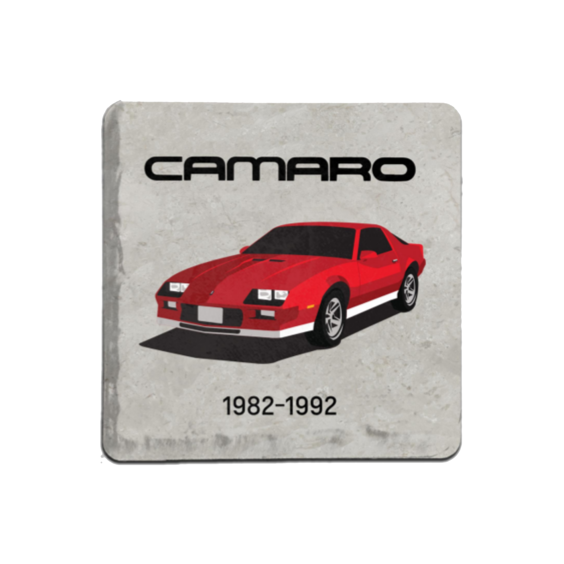 Gray Camaro 1982-1992 Stone Coaster