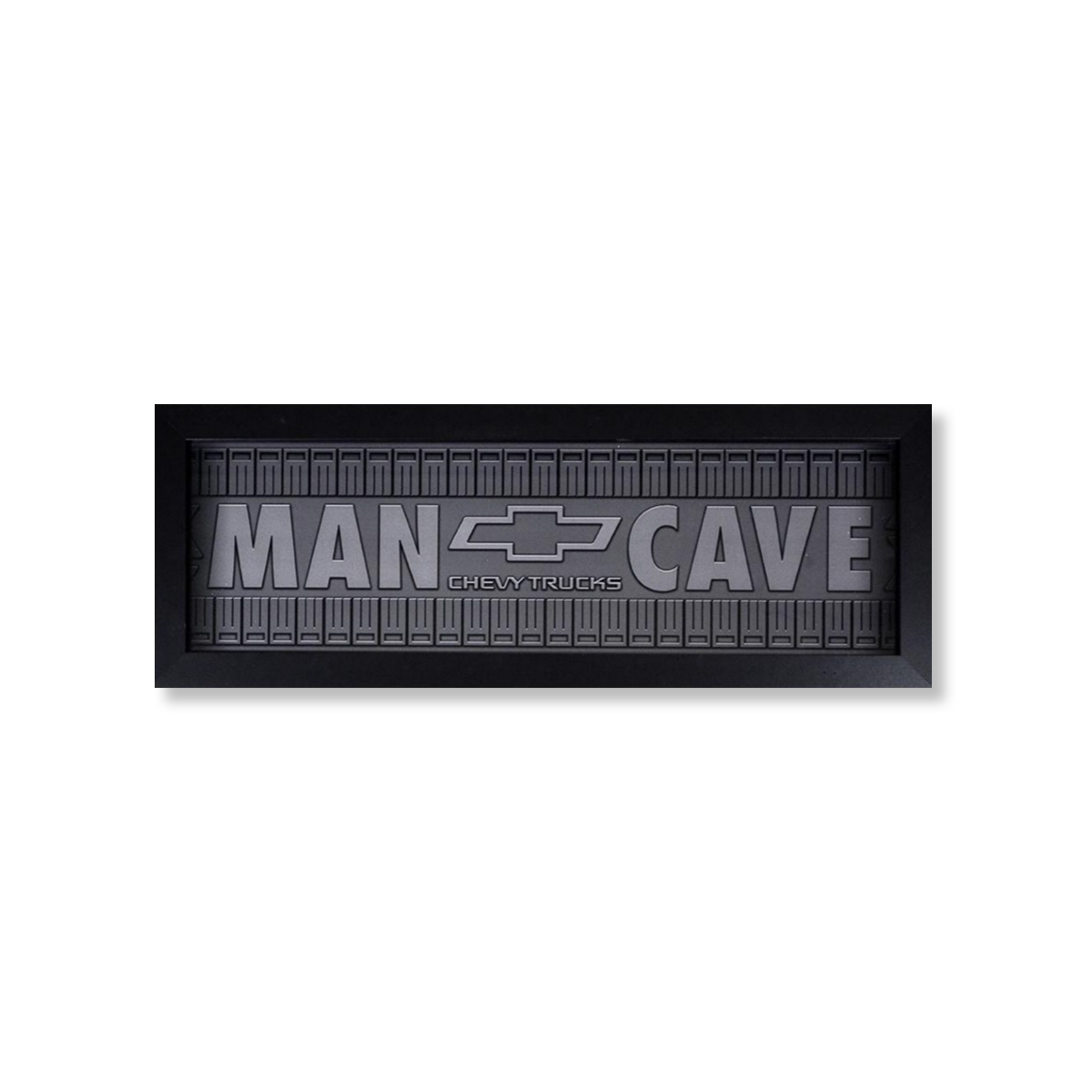 Dark Slate Gray Chevy Trucks Man Cave Tread Framed Print