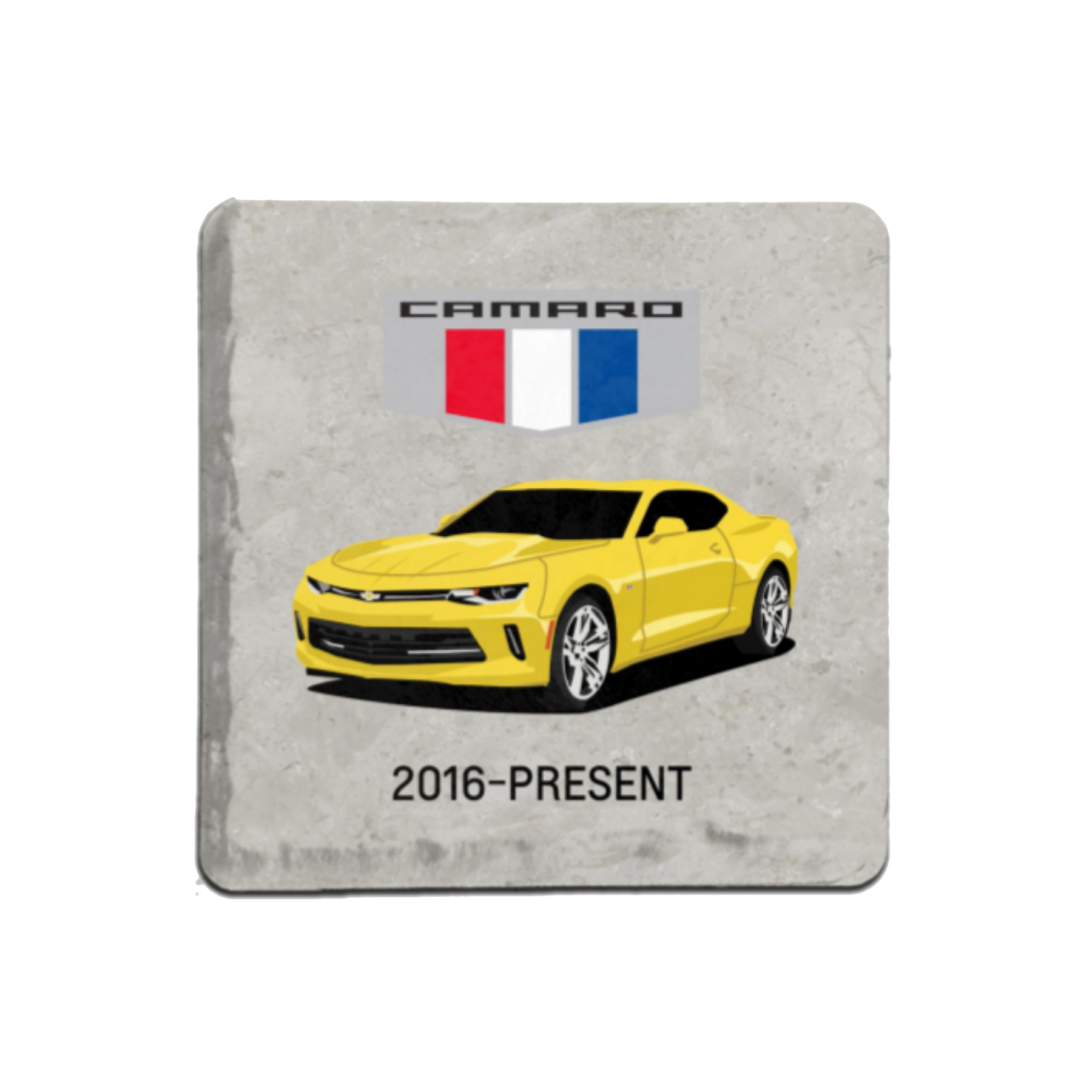 Gray Camaro 2016-Present Stone Coaster
