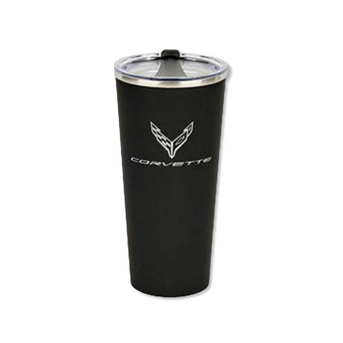 Black Corvette C8 17oz Cooper Thermal Tumbler