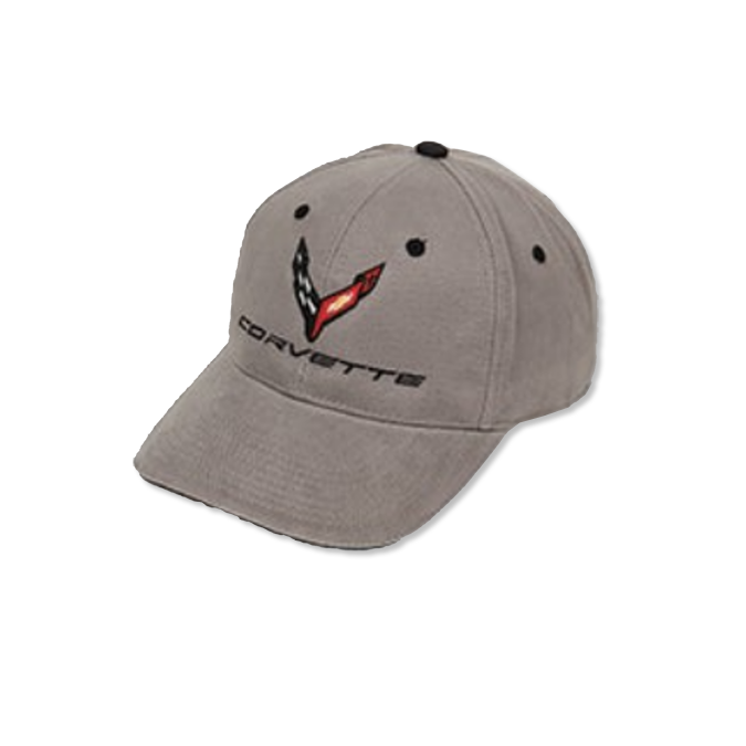 Slate Gray Corvette C8 Structured Contrast Cap