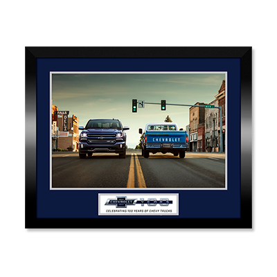 Dark Slate Gray Chevrolet Truck 100 Framed Print