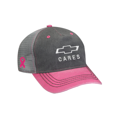 Making Strides Chevrolet Cares Contrast Twill and Mesh Back Cap