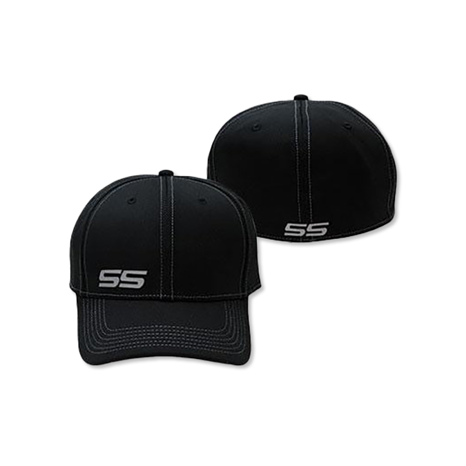 Black Chevrolet Black Flex Fit SS Hat