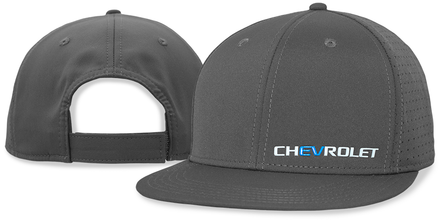 Dim Gray Chevrolet EV Flat Bill Cap