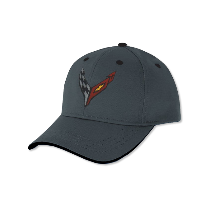 Dark Slate Gray Corvette C8 Heritage Cap