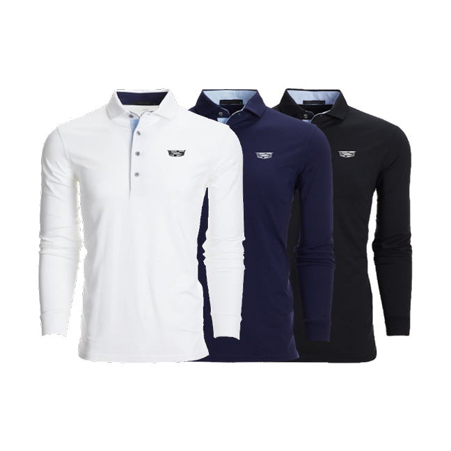 Lavender Cadillac Men's Long Sleeve Polo
