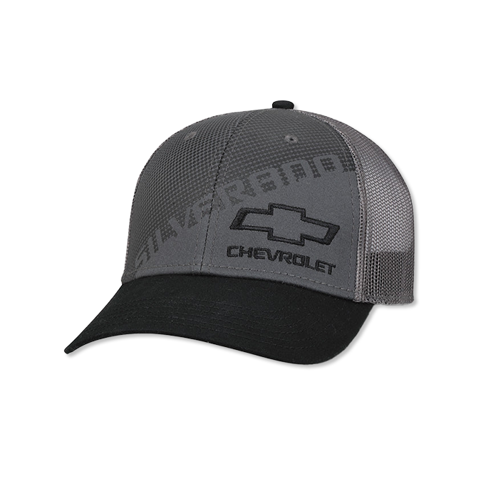Dark Slate Gray Chevy Silverado Fitted Cap