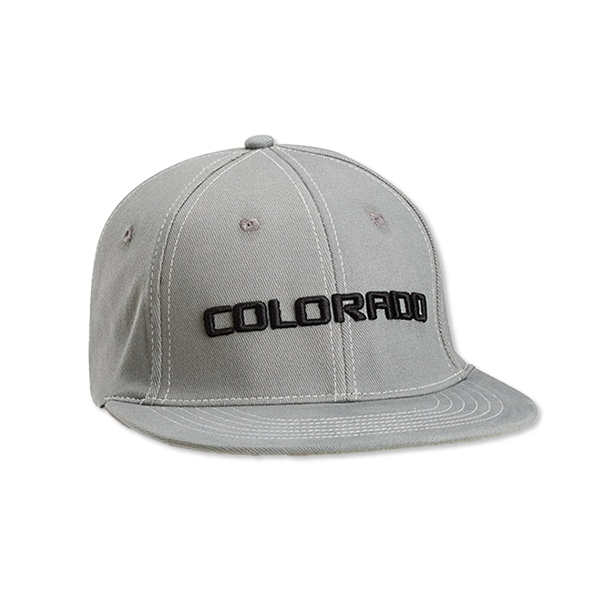 Dark Gray Colorado Flat Bill Fitted Cap