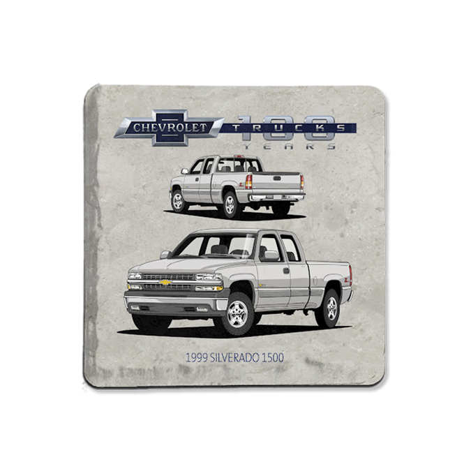 Gray Chevy Trucks 100 Stone Coaster (1999 Silverado 1500)