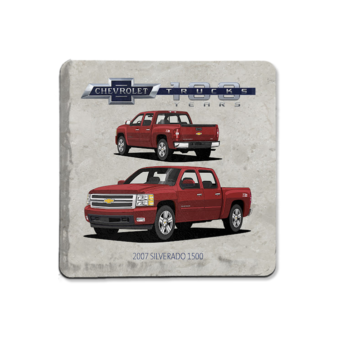 Gray Chevy Trucks 100 Stone Coaster (2007 Silverado 1500)