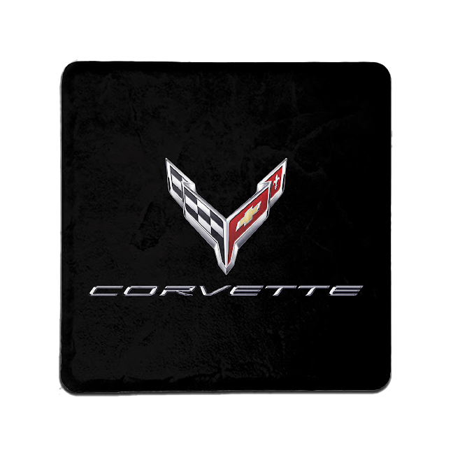 Black Corvette C8 Coaster