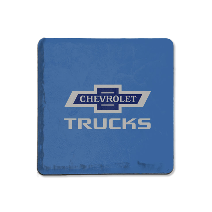 Steel Blue Chevy Trucks 100 Blue Stone Coaster