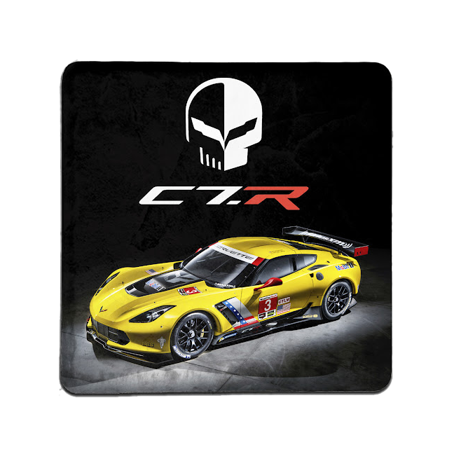Tan Corvette Jake Racing C7.R Tile Coaster