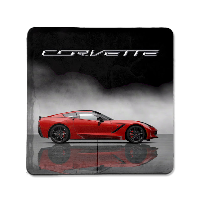 Dark Slate Gray 2014 Corvette Coaster